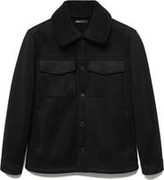 MANGO Faux Shearling Jacket