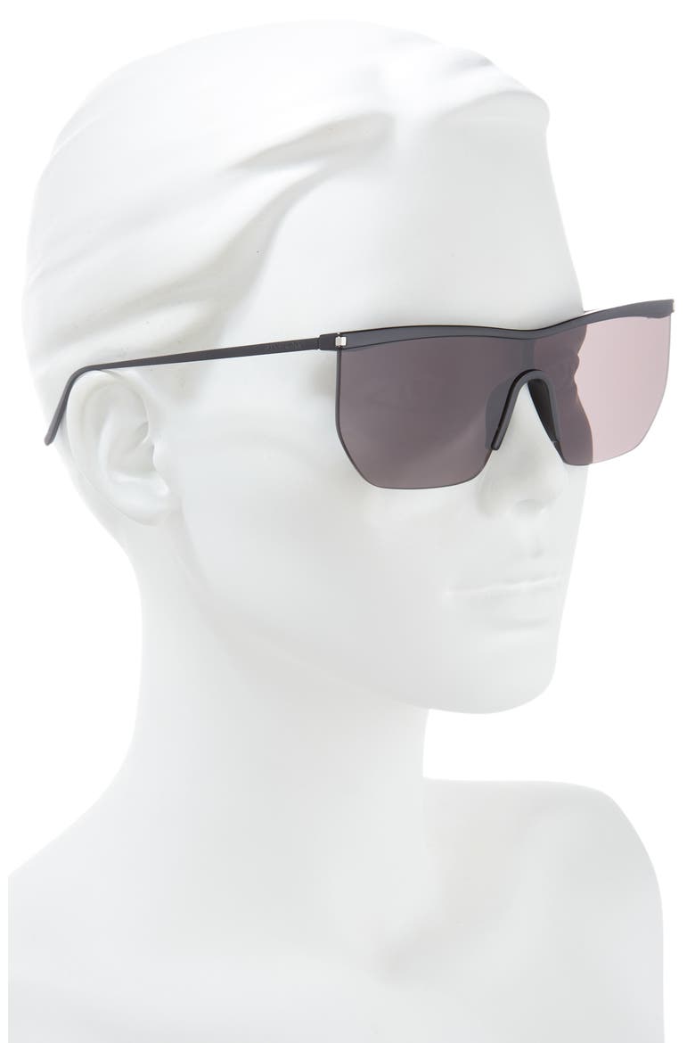 99mm Shield Sunglasses, Alternate, color, BLACK BLACK BLACK