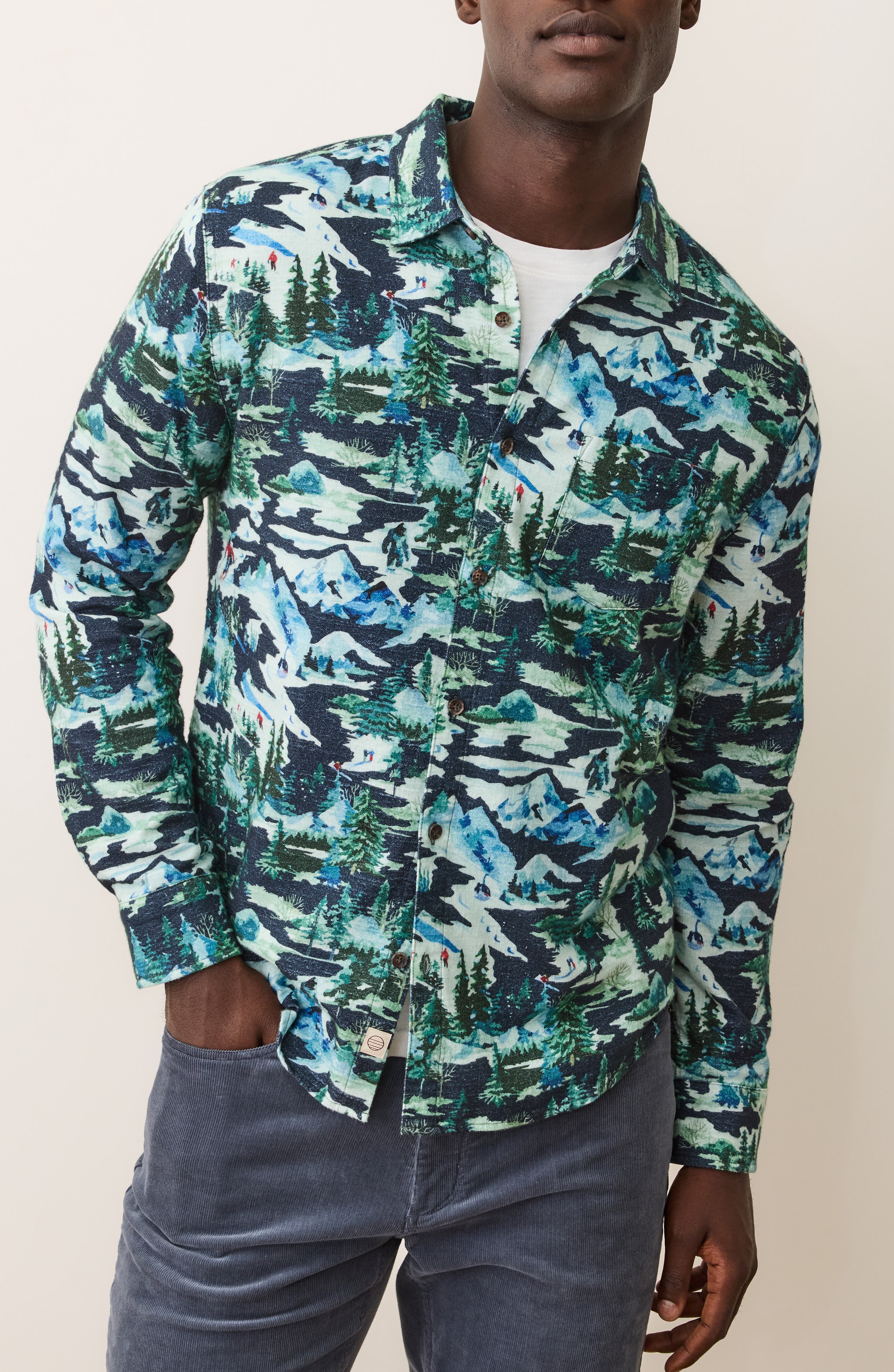 selected NAVY SKI PRINT