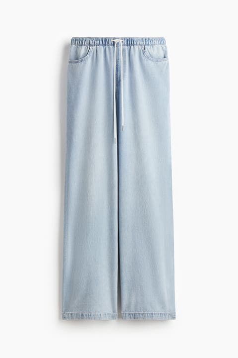 Denim Drawstring Trousers