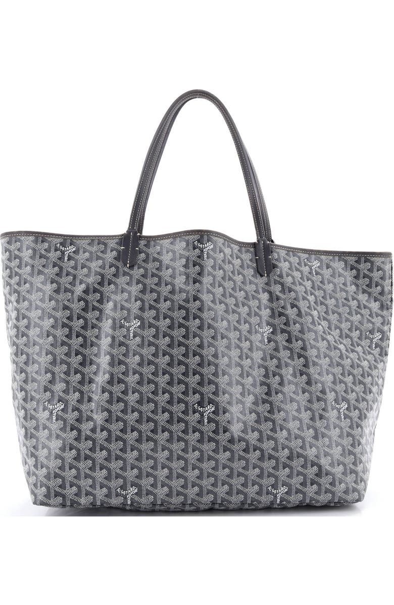 Pre-Owned Goyard Saint Louis Tote Coated Canvas GM, Main, color, Gray