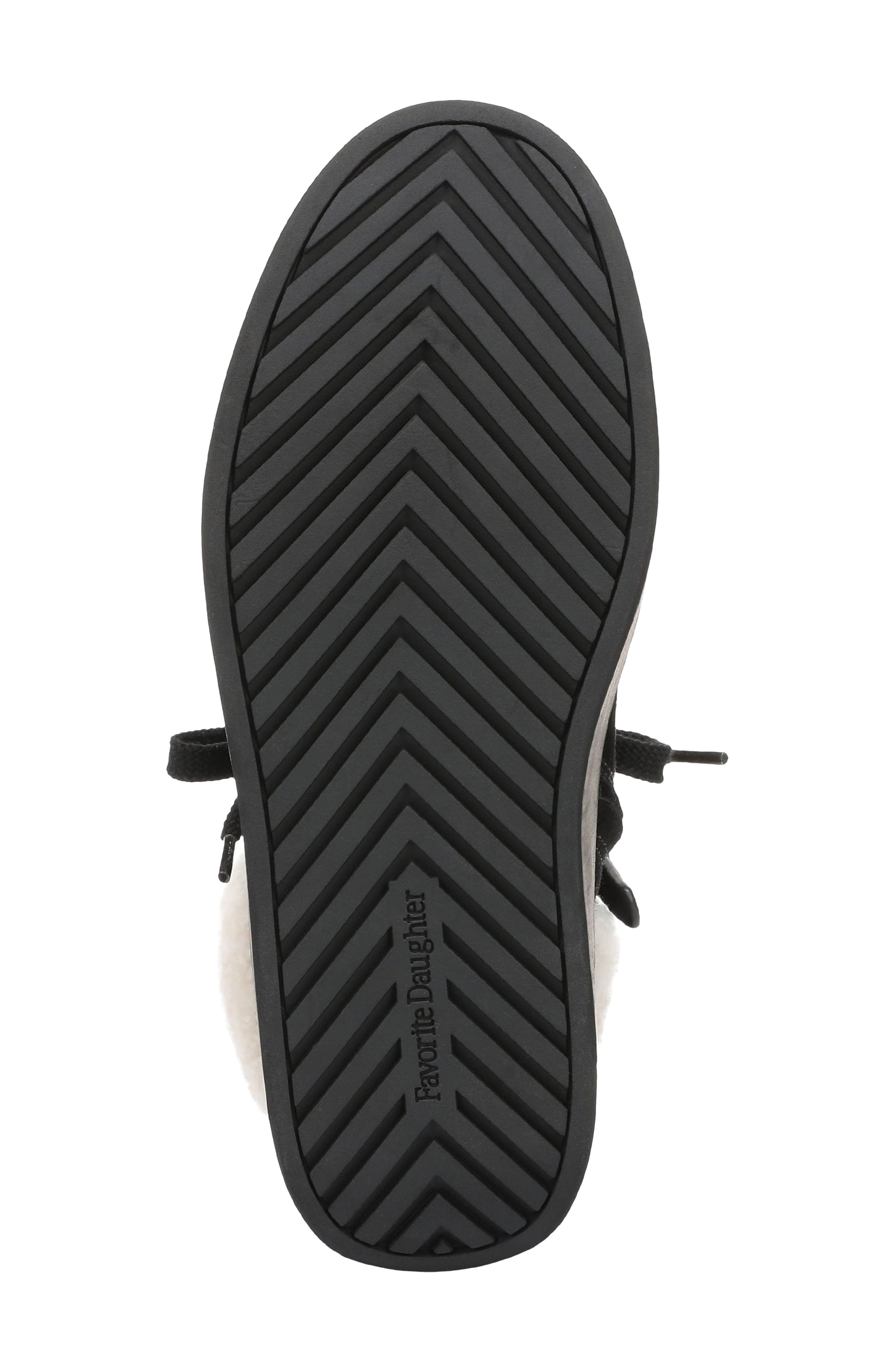 Favorite Daughter Sunny Genuine Shearling Lined Platform Bootie, Alternate, color, Black