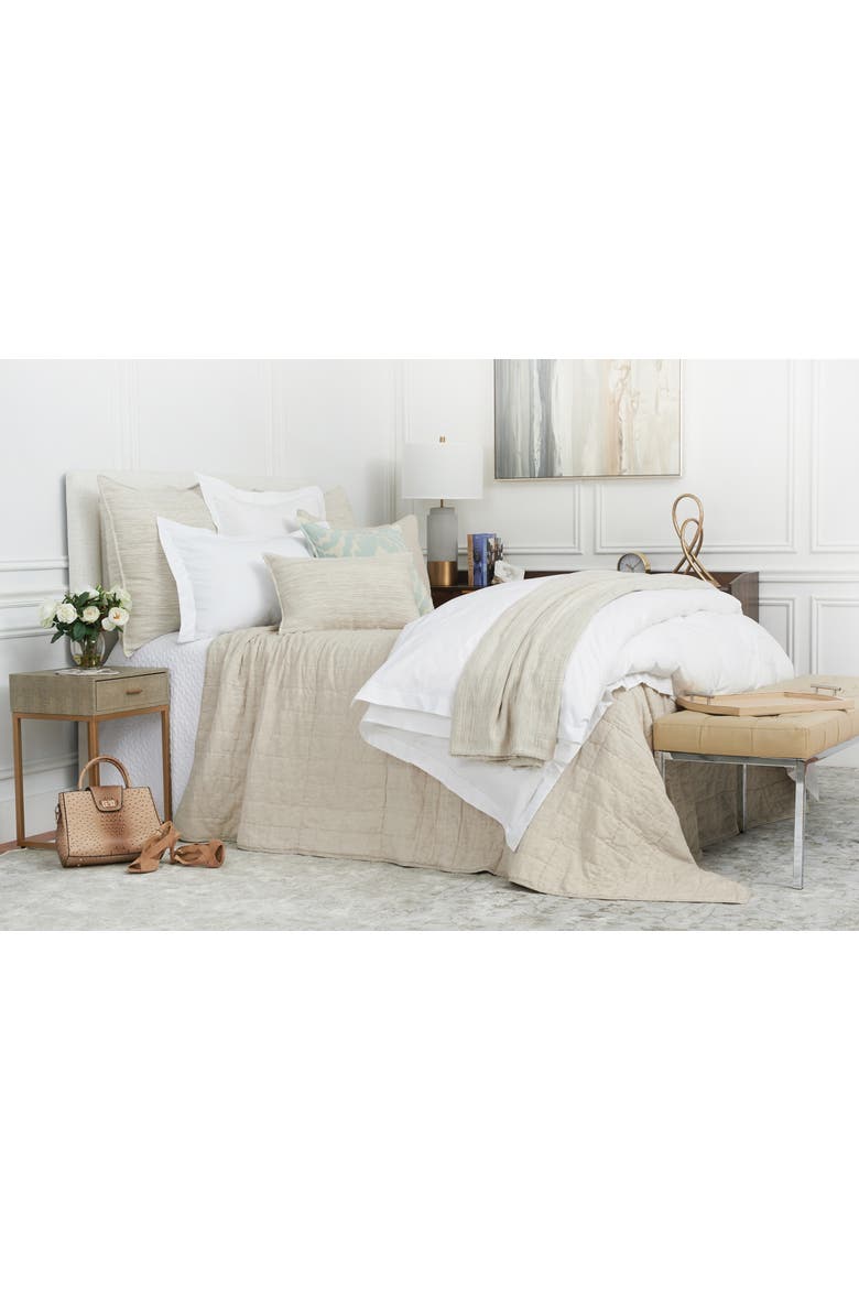 Odine Natural Queen Quilt, Alternate, color, Beige