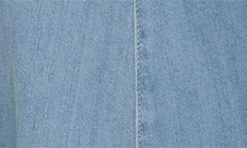 Reformation Sebastien Button Front Organic Cotton Denim Midi Dress In Savannah