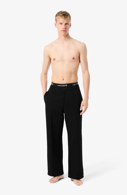 Lacoste Core Essentials Assorted 5-pack Stretch Cotton Boxer Briefs In Black