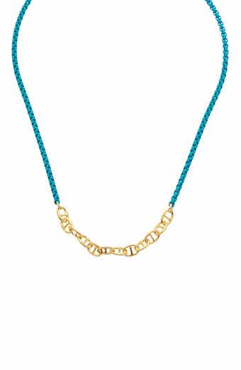 Two Tone Mixed Chain Necklace