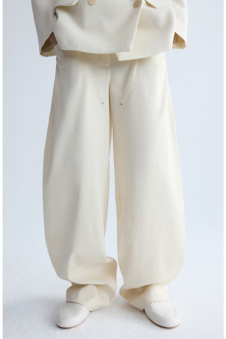 Mid Rise Balloon Pants, Main, color, ECRU