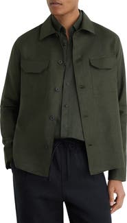 Reiss Polasio Linen Overshirt