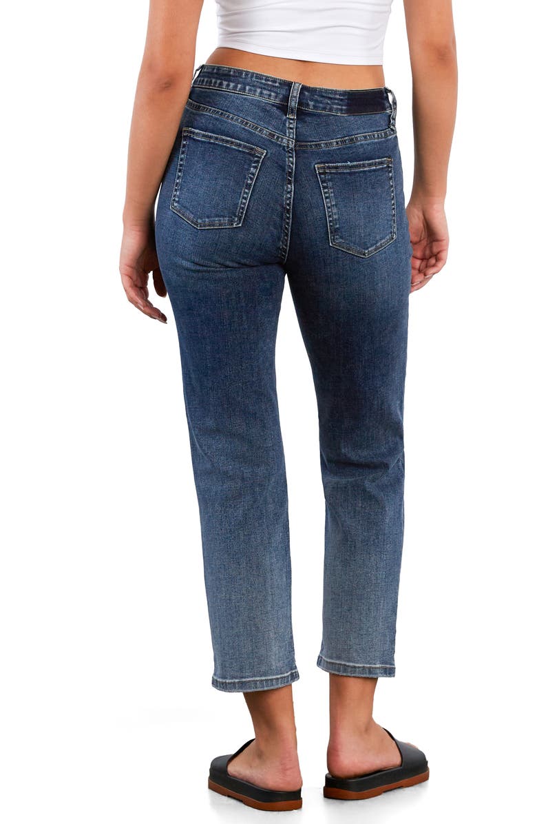 HINT OF BLU Ankle Slim Straight Leg Jeans, Alternate, color, Corsica Blue