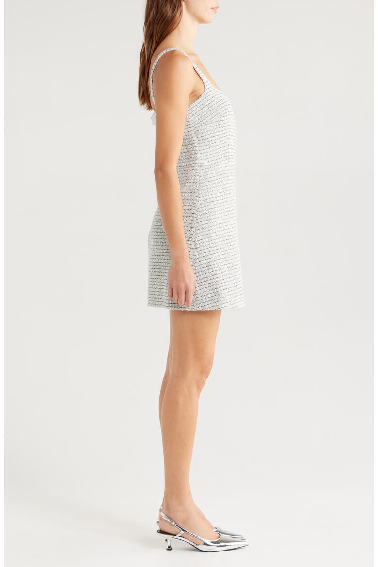 Metallic Tweed Minidress, Alternate, color, 40-LIGHT BLUE MULTI