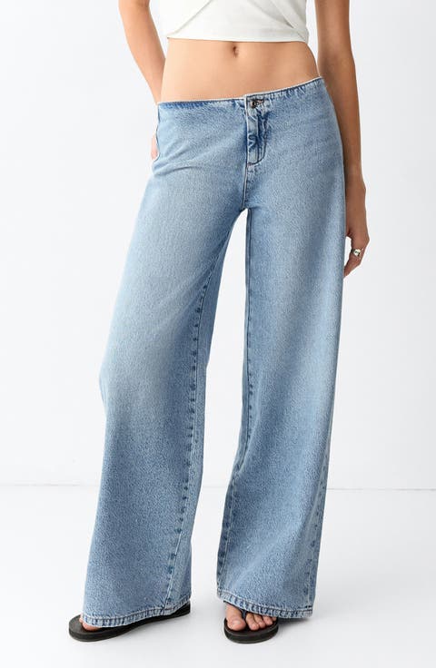 Low Waist Wide Leg Jeans