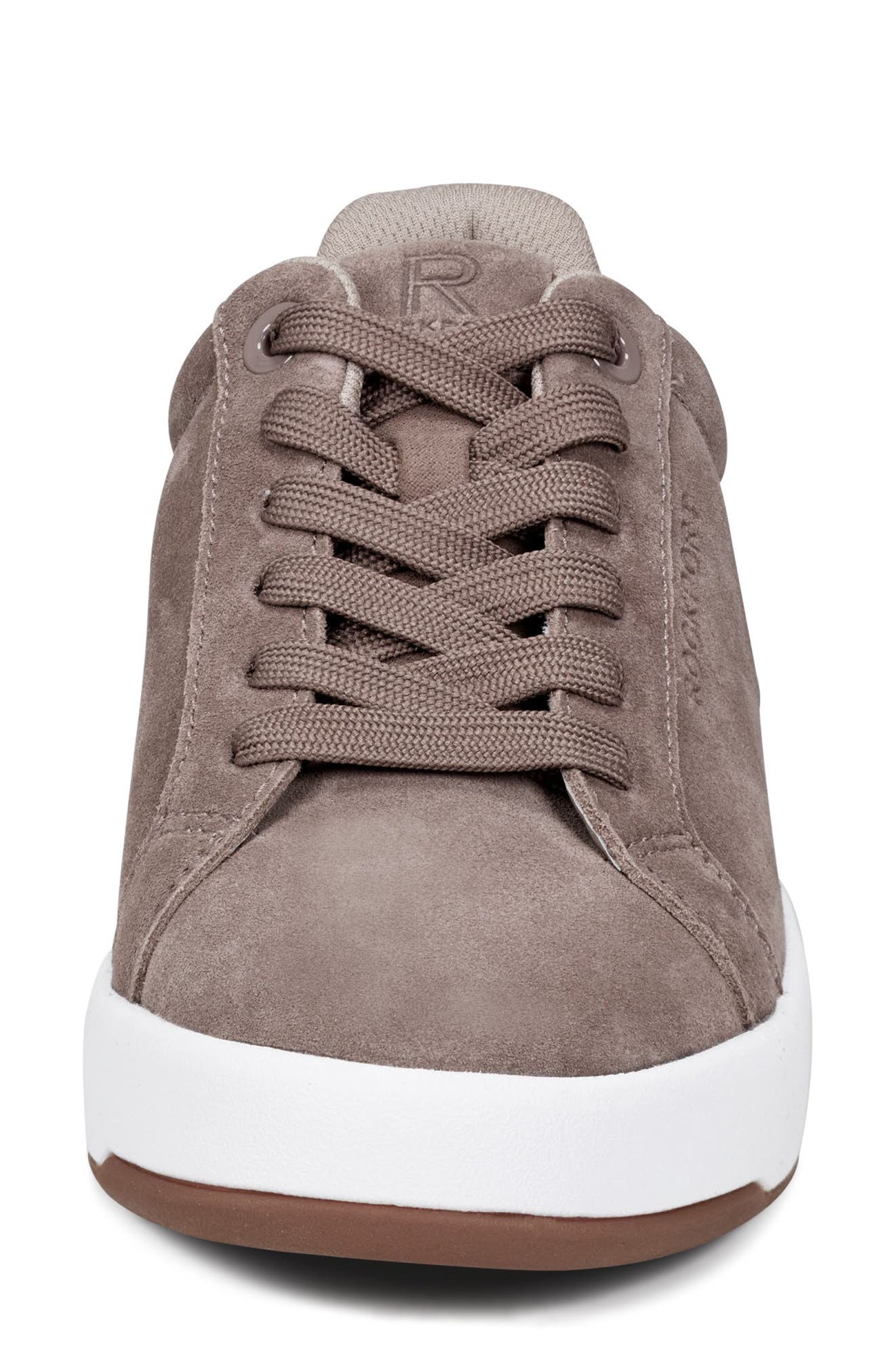Elara Leather Sneaker, Alternate, color, TAUPE