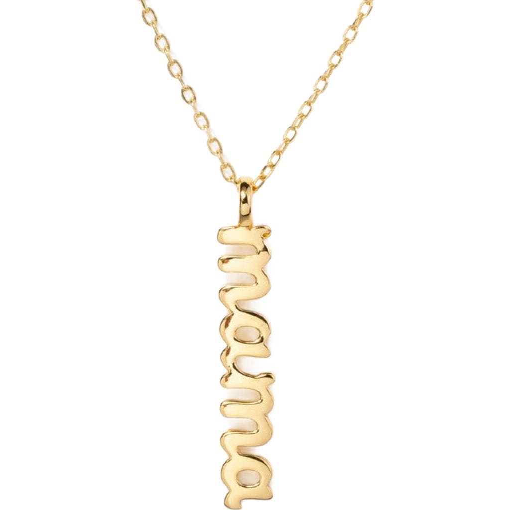 Little Sky Stone Mama Charm Necklace In Gold