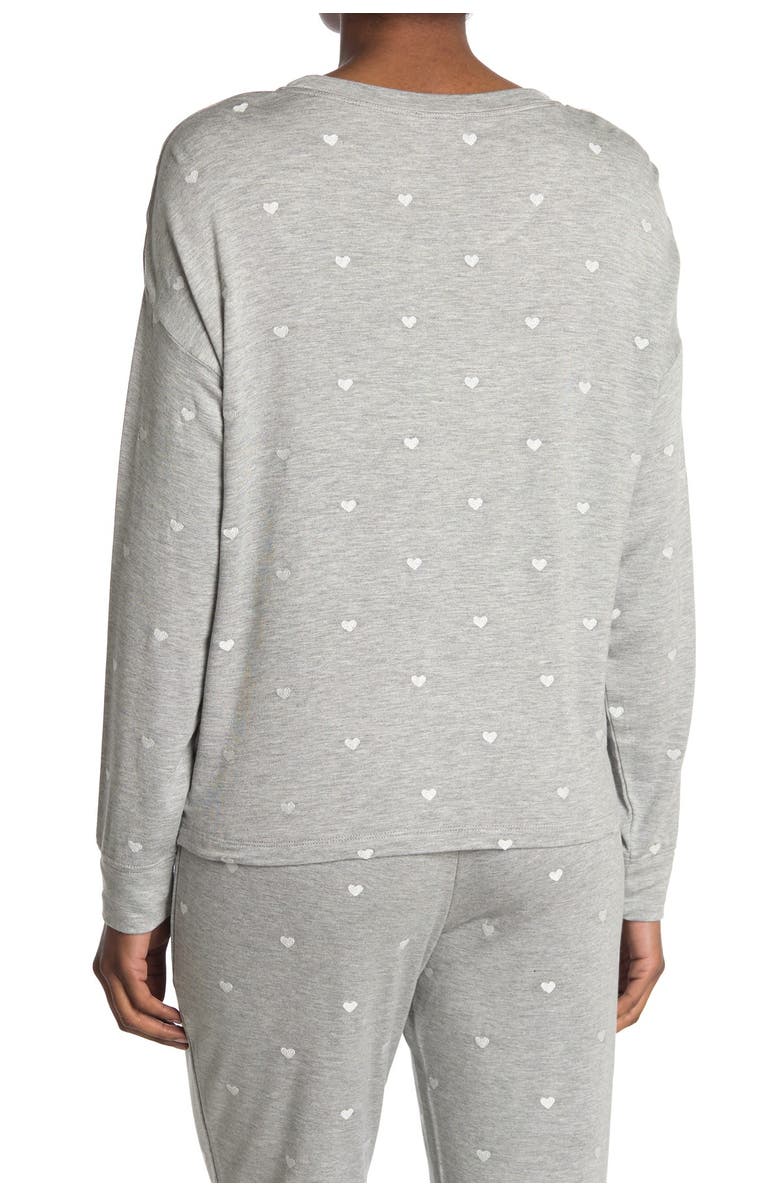 Splendid Embroidered Star Print Hooded Pullover, Alternate, color, 
