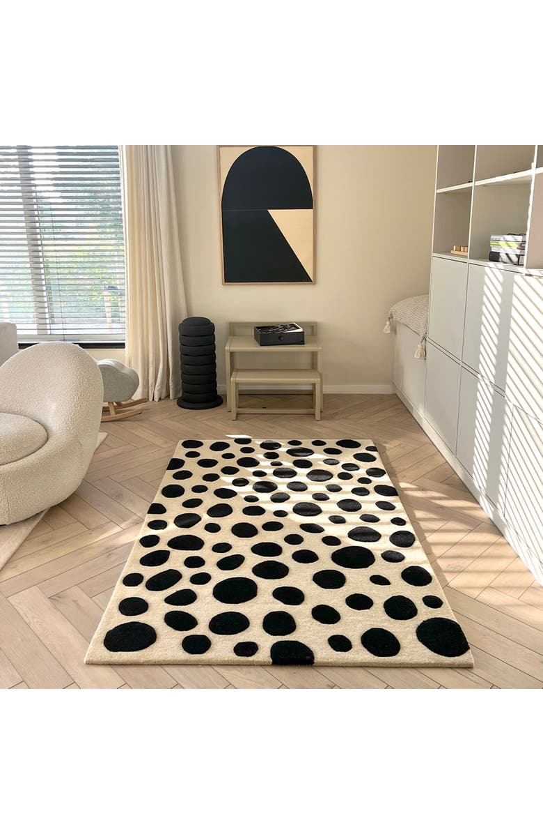 Maison Deux Cheetah Rug, Alternate, color, Beige / Black Print