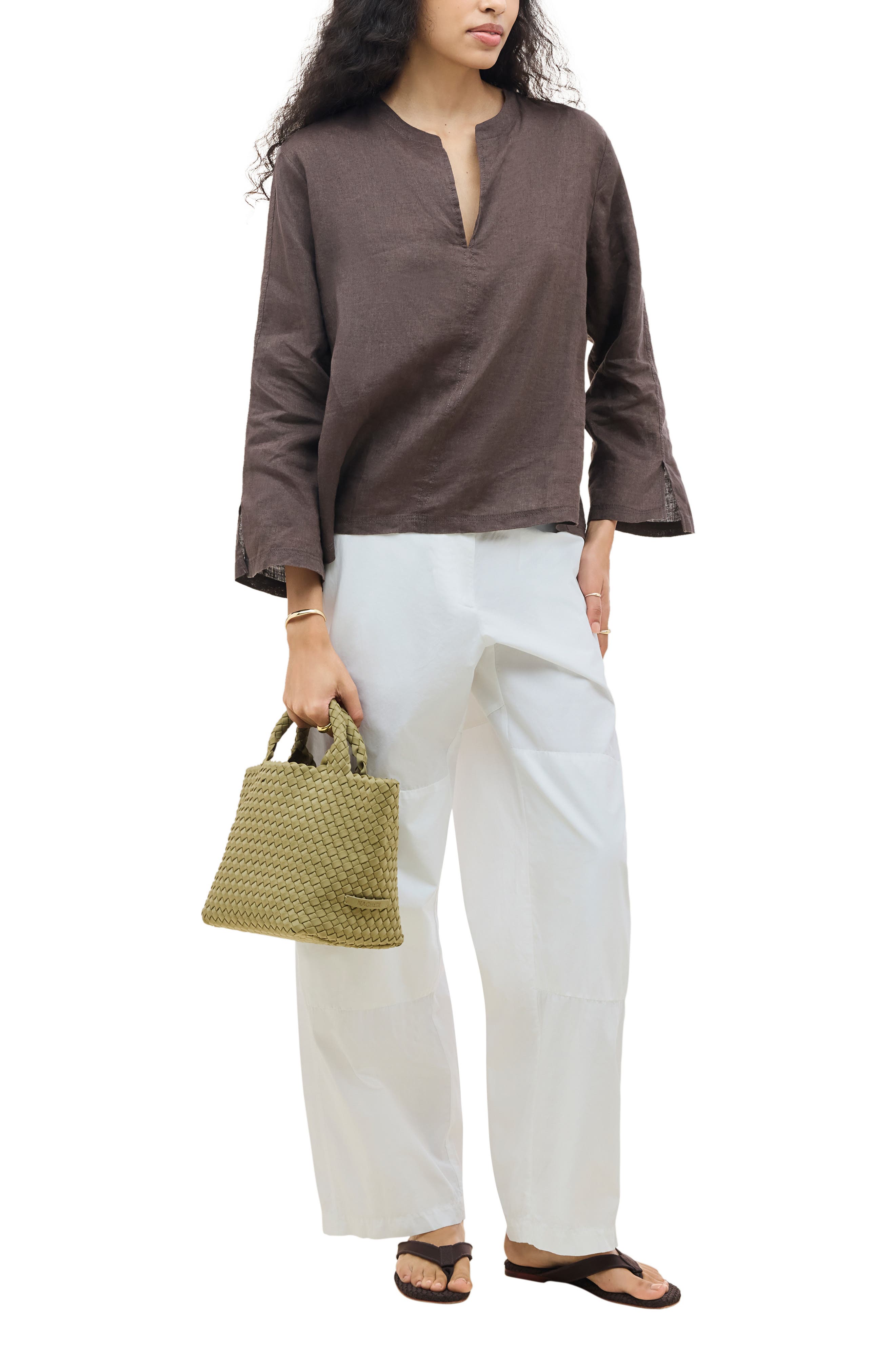 St. Barths Small Tote, Alternate, color, BOTTLE GREEN