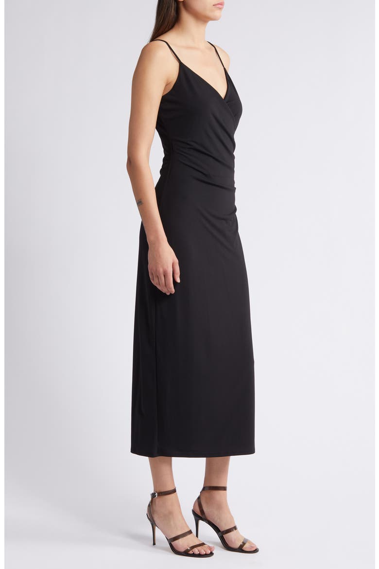 Ruched Jersey Dress, Alternate, color, BLACK