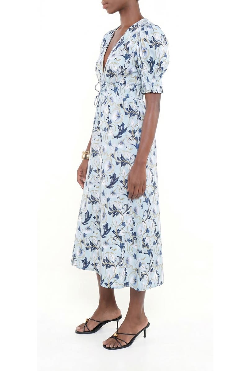 The Lulo Project Clara Floral Stretch Cotton Dress, Alternate, color, 