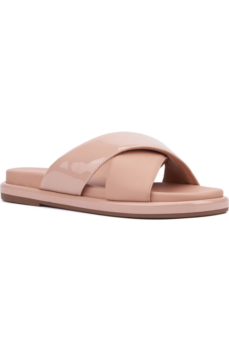 NEW YORK AND COMPANY Geralyn Slide Sandal, Main, color, Beige