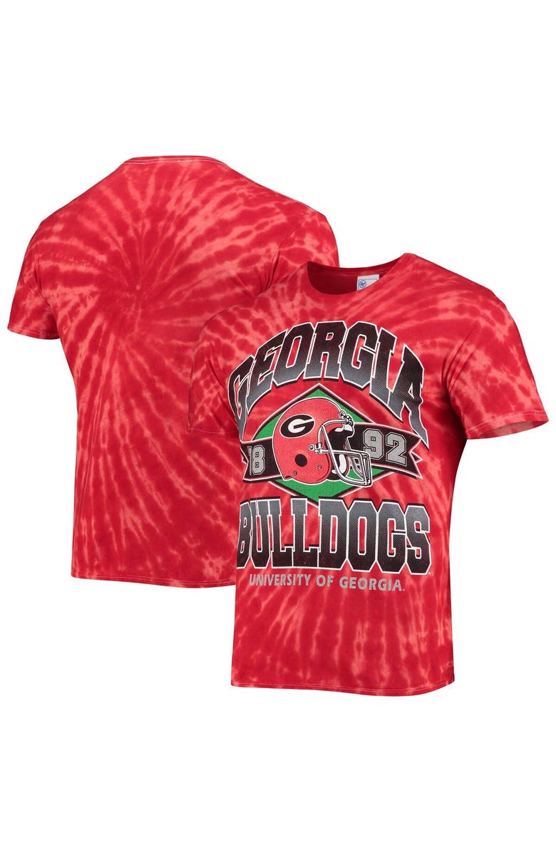 '47 Men's '47 Red Georgia Bulldogs Brickhouse Vintage Tubular Tie-Dye T-Shirt, Main, color, 