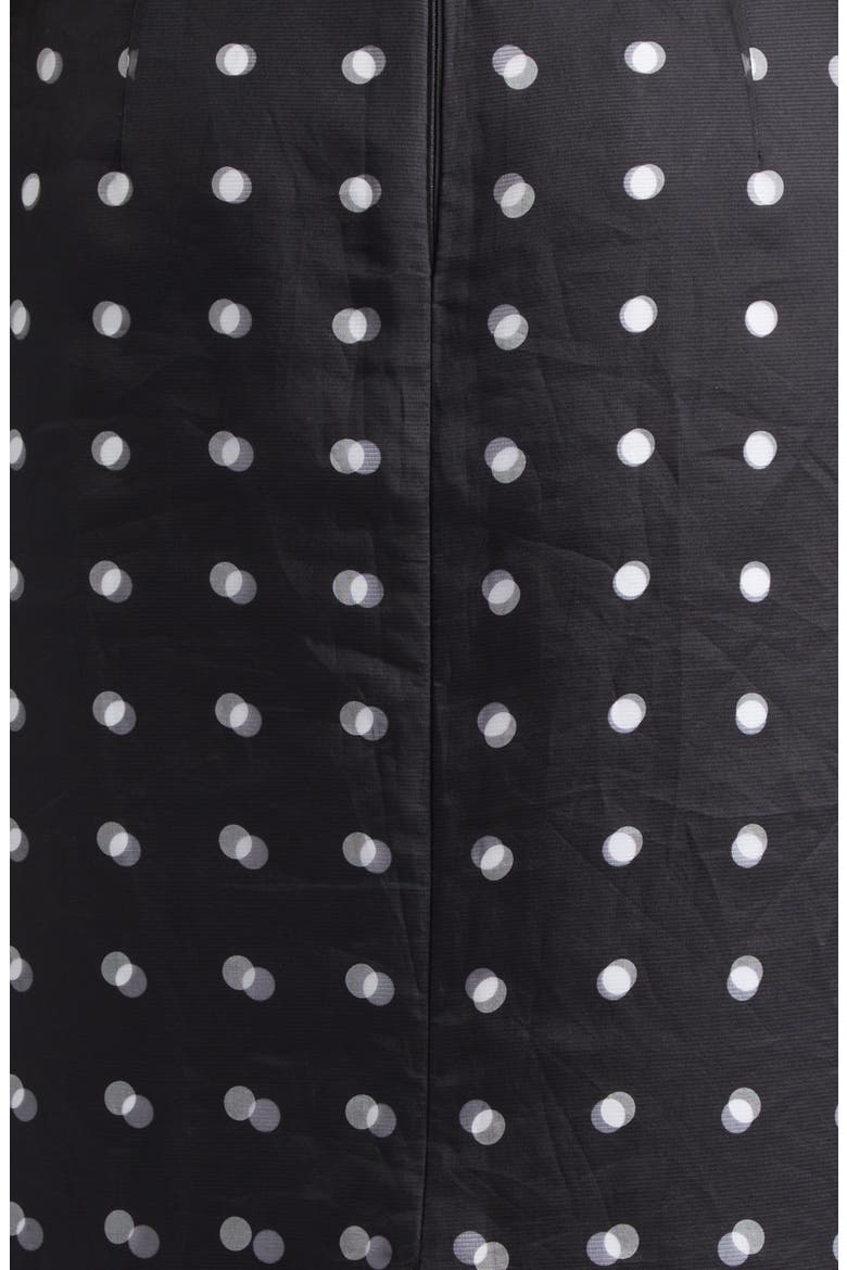 Bethan Layered Polka Dot Silk Organza Midi Skirt, Alternate, color, BLACK POLKA DOT