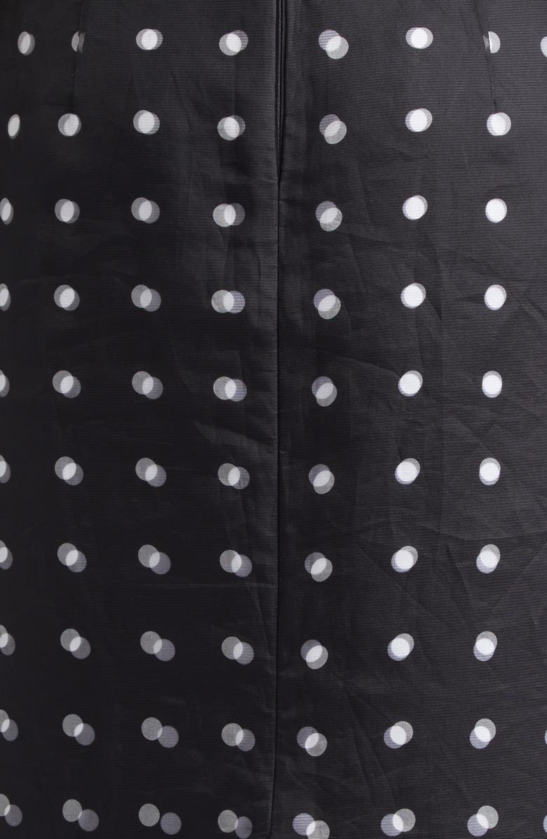 Emilia Wickstead Bethan Layered Polka Dot Silk Organza Midi Skirt, Alternate, color, Black Polka Dot