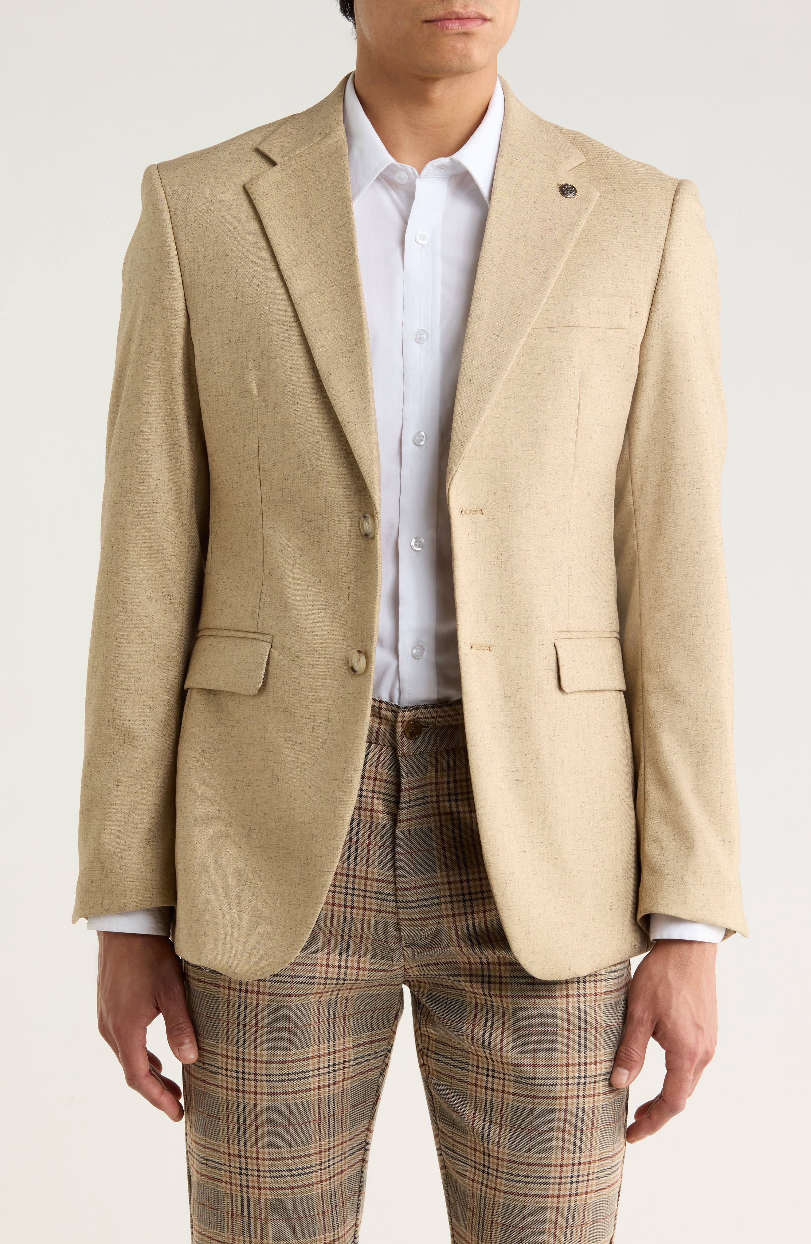 T.R. PREMIUM Slim Fit Textured Blazer