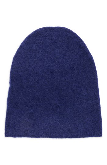 Eileen Fisher Bouclé Cashmere Blend Beanie In Blue