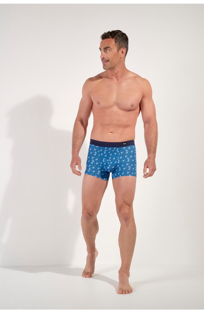 HOM Beachcomber Comfort Boxer Briefs HO1, Alternate, color, Blue Print
