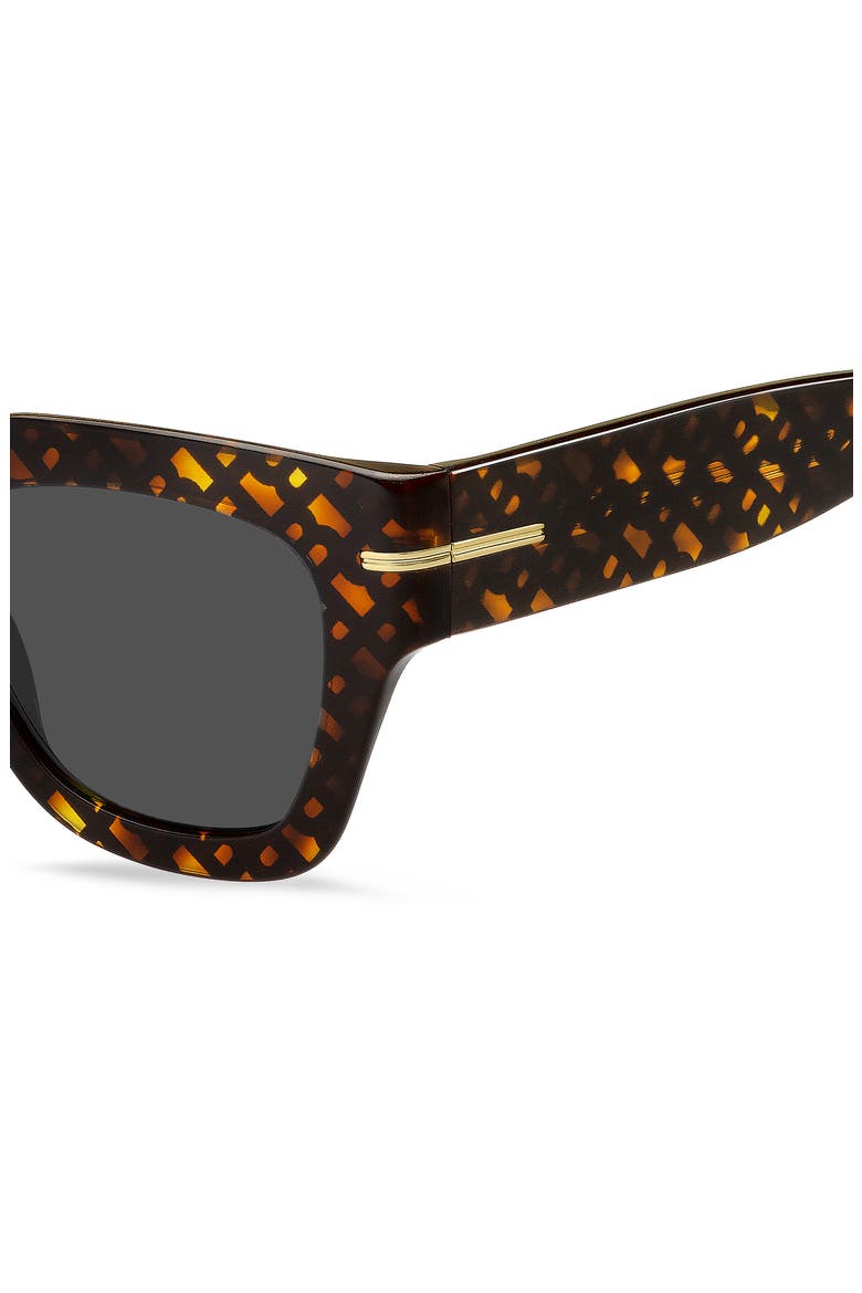 51mm Square Sunglasses, Alternate, color, HAVANA PATTERN