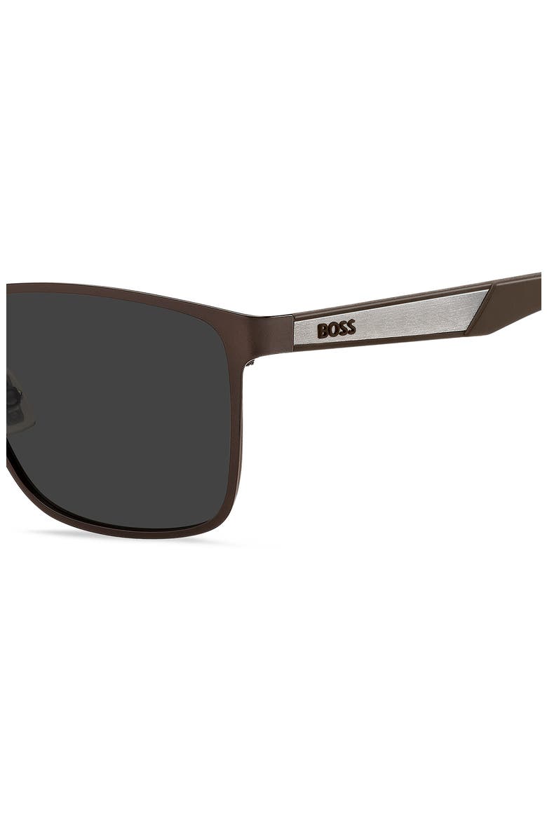 1826/S 56mm Square Sunglasses, Alternate, color, MATTE BROWN RUTHENIUM