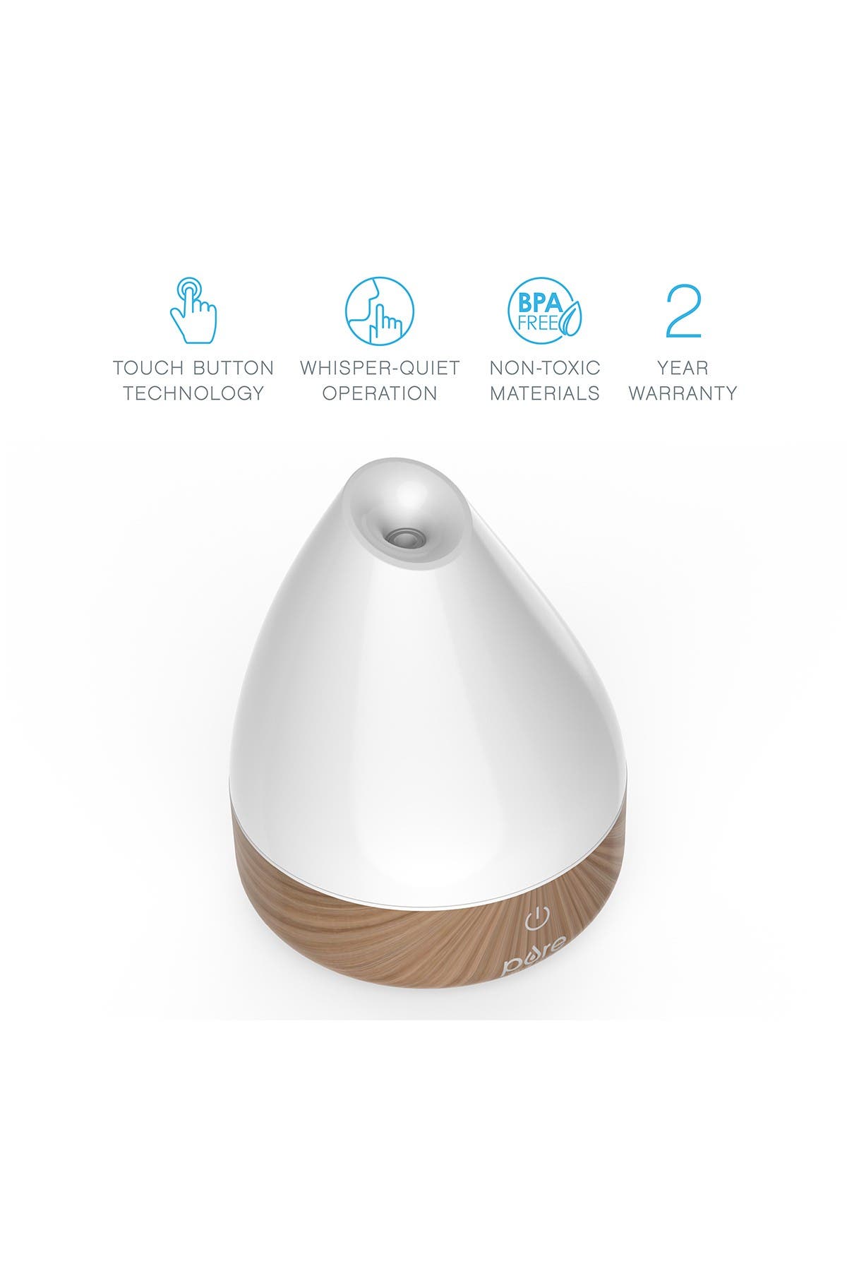 PURE ENRICHMENT PureSpa Natural Essential Oil Diffuser - White