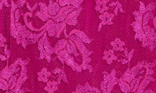 Marina Sleeveless Lace Midi Dress In Fuchsia