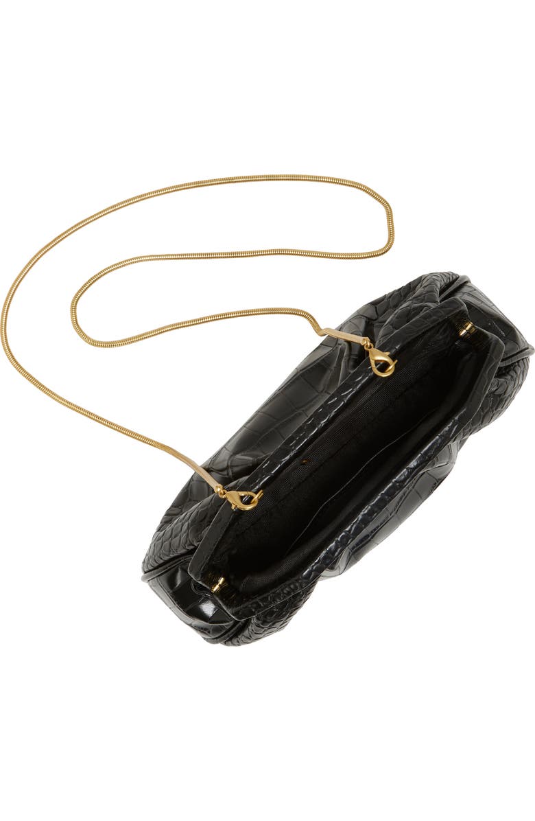 Vince Camuto Baklo Croc Embossed Leather Clutch, Alternate, color,
