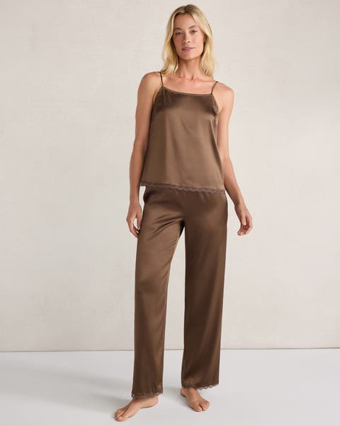 Washable Silk Lace Pajama Pants