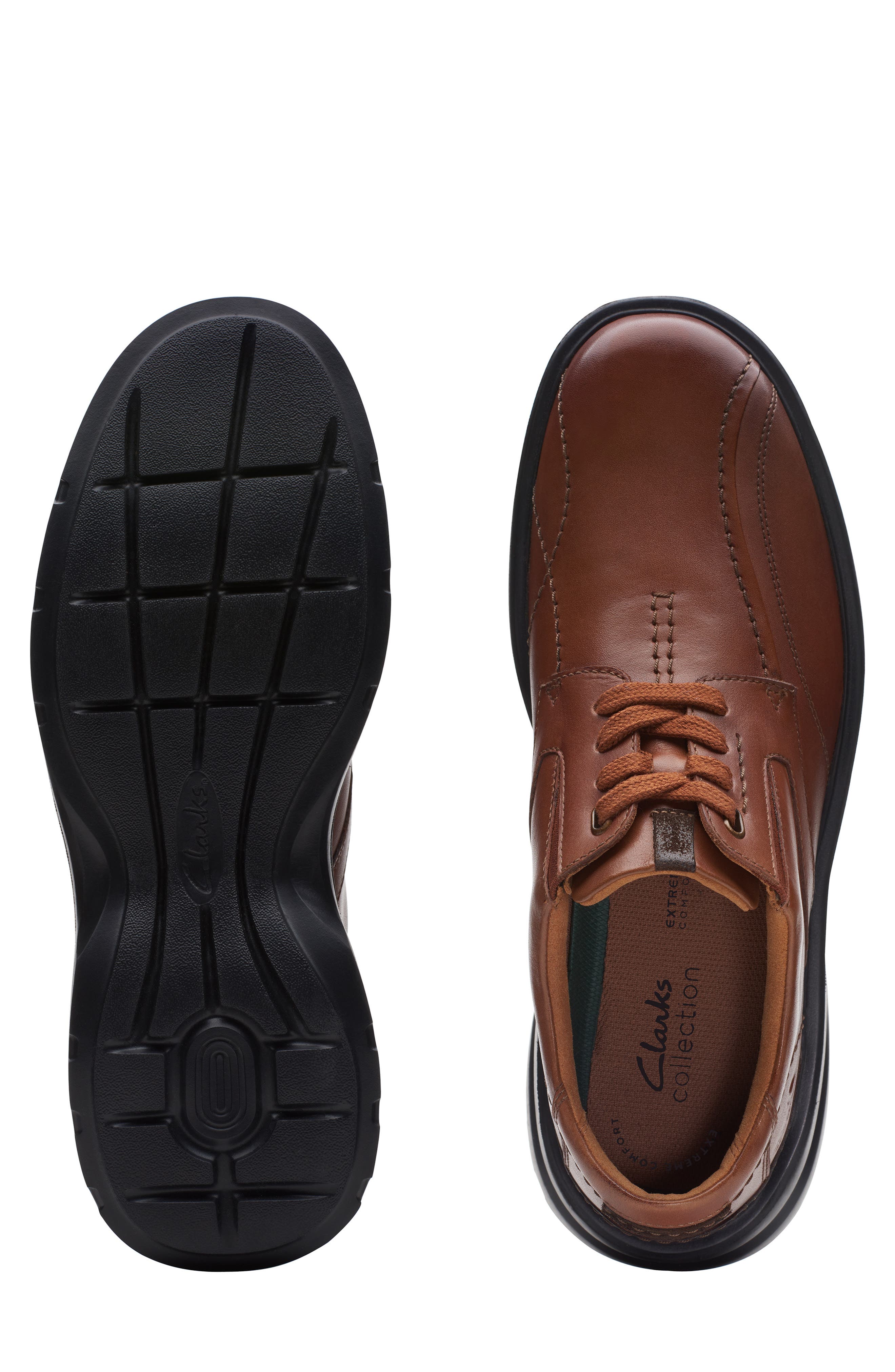 Clarks<sup>®</sup> Gessler Lace-Up Derby, Alternate, color, Dark Tan Leather