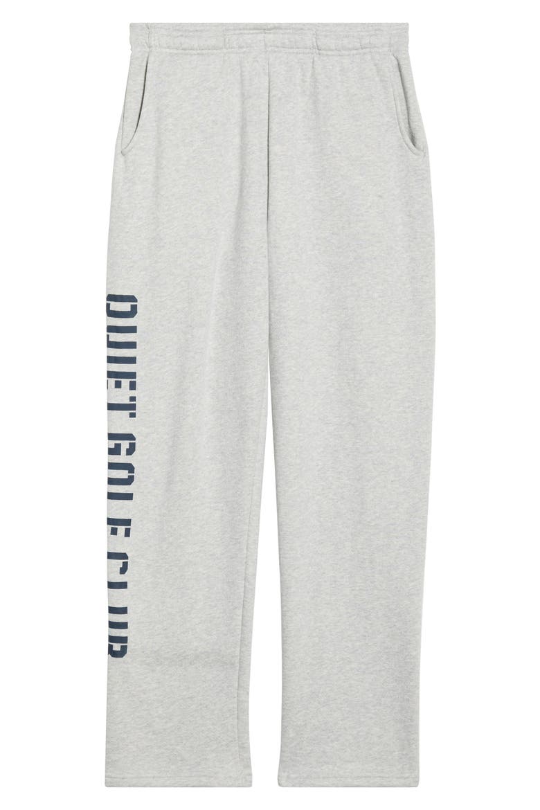 Stencil Logo Cotton Sweatpants, Alternate, color, ASH
