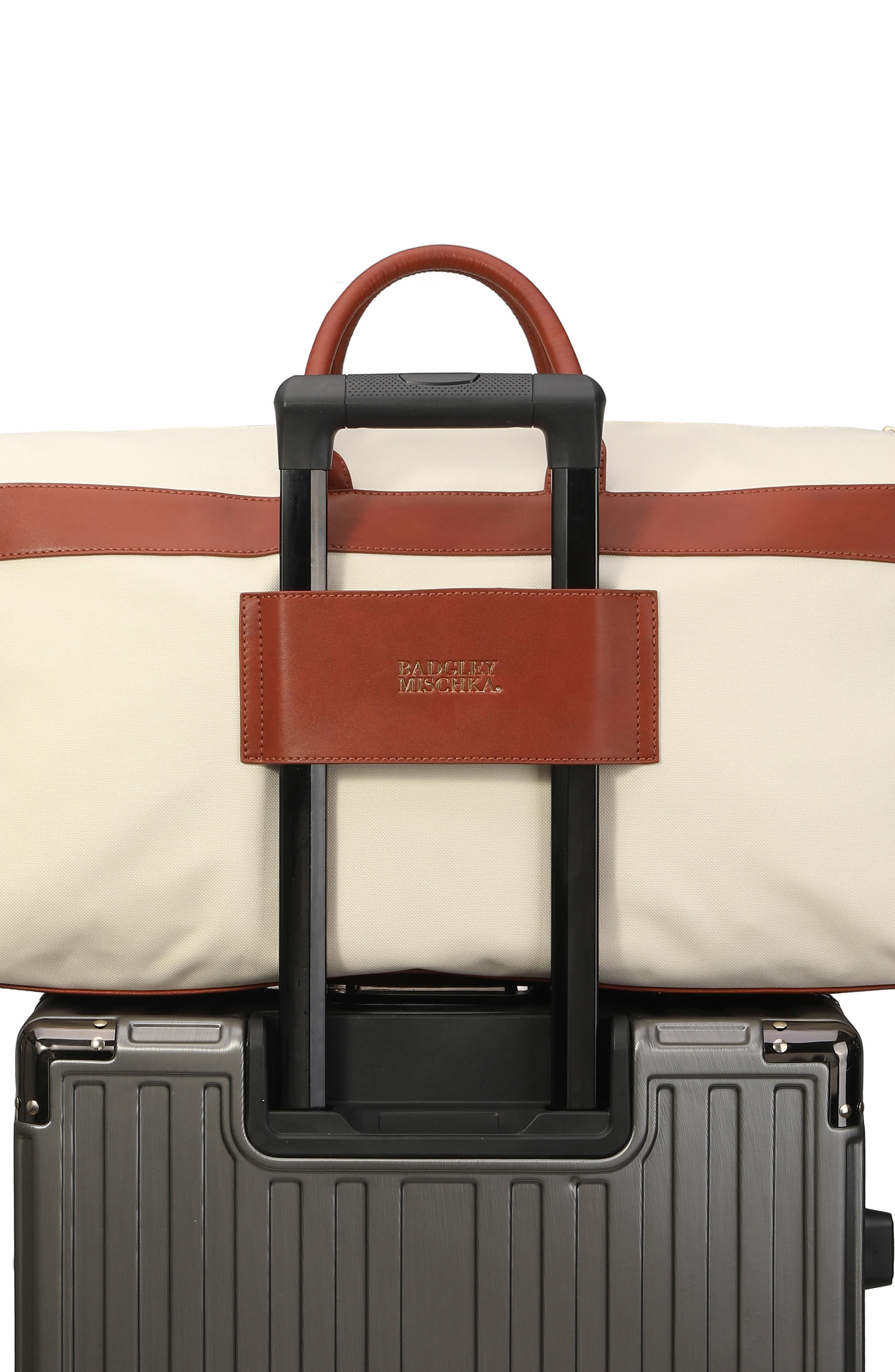 Badgley Mischka Collection Juliet X-Large Canvas Duffle Bag, Alternate, color, 