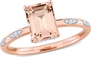 Julianna B. Morganite & Diamond Ring 14k