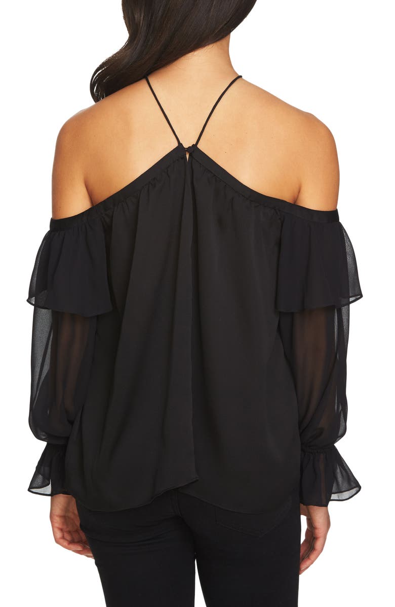 1.STATE Cold Shoulder Halter Top, Alternate, color, 