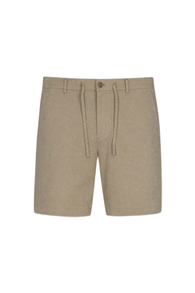Stewart Stretch Linen Blend Convertible Drawstring Short, Alternate, color, Stone
