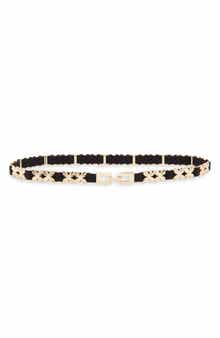 Floral Metal Links Belt