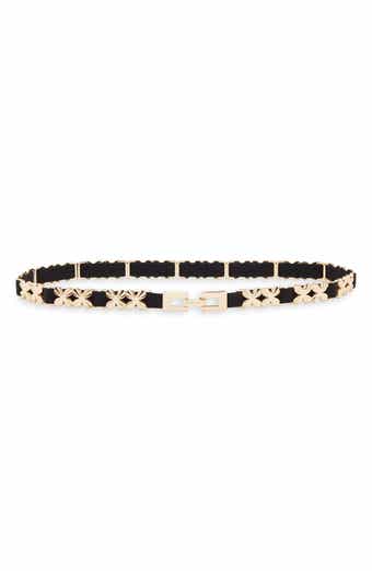 Floral Metal Links Belt