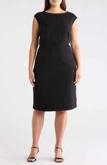 KASPER Piping Sleeveless Sheath Dress