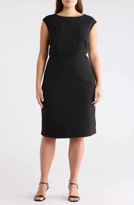 KASPER Piping Sleeveless Sheath Dress