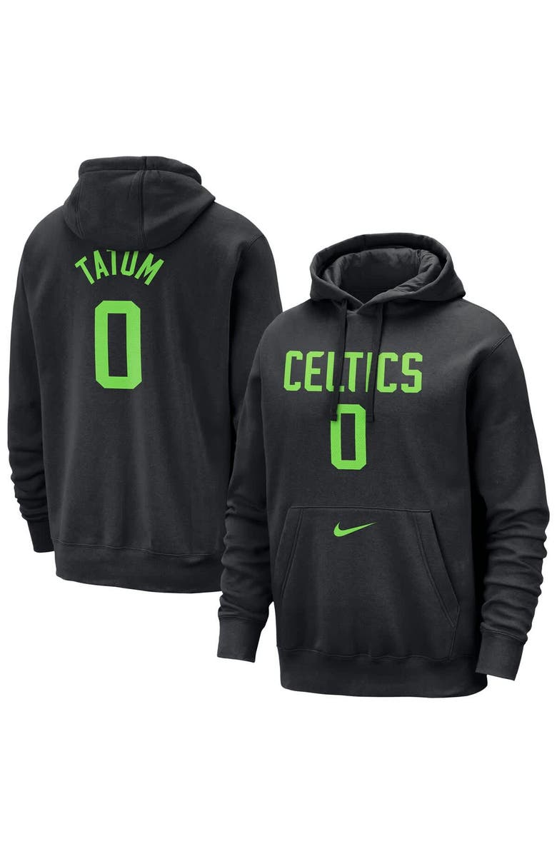 Nike Men's Nike Jayson Tatum Black Boston Celtics 2024/25 City Edition Name & Number Pullover Hoodie, Alternate, color,