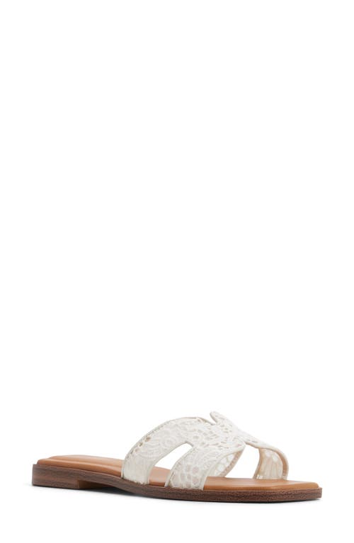 Aldo Itsandal Slide Sandal In White