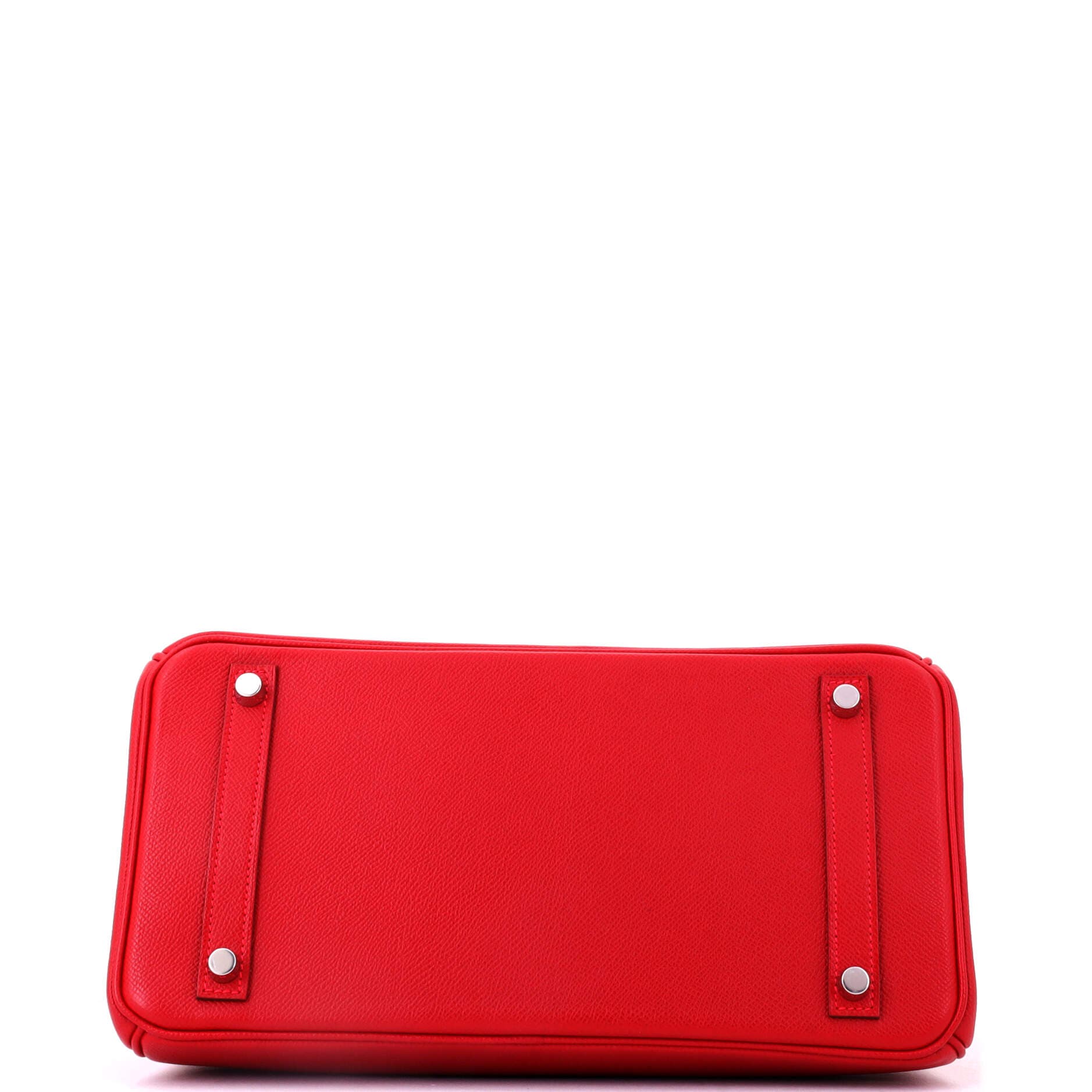 Birkin Handbag Red Epsom with Palladium Hardware 30, Alternate, color, Red