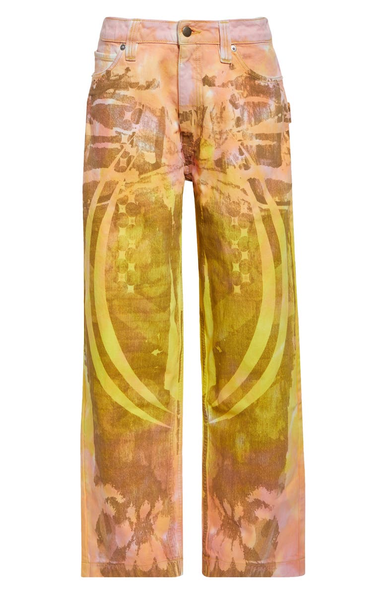 Paolina Russo Tie Dye Baggy Jeans, Alternate, color, Mosaic