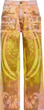 Paolina Russo Tie Dye Baggy Jeans